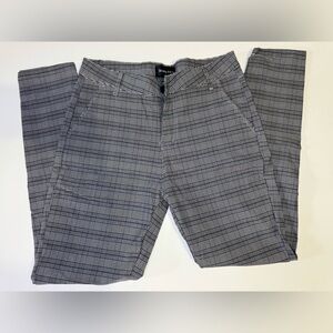 Men’s Skinny Fit Stretch Plaid Trousers | Size 32